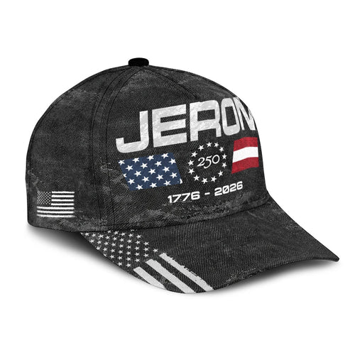 JERRY 13K1-C13PF 250th Anniversary Patriotic Baseball Cap 1776–2026