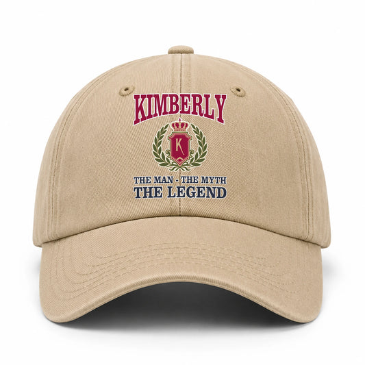 The Man The Myth The Legend Royal Khaki Cap KIMBERLY 13K1 C116PF