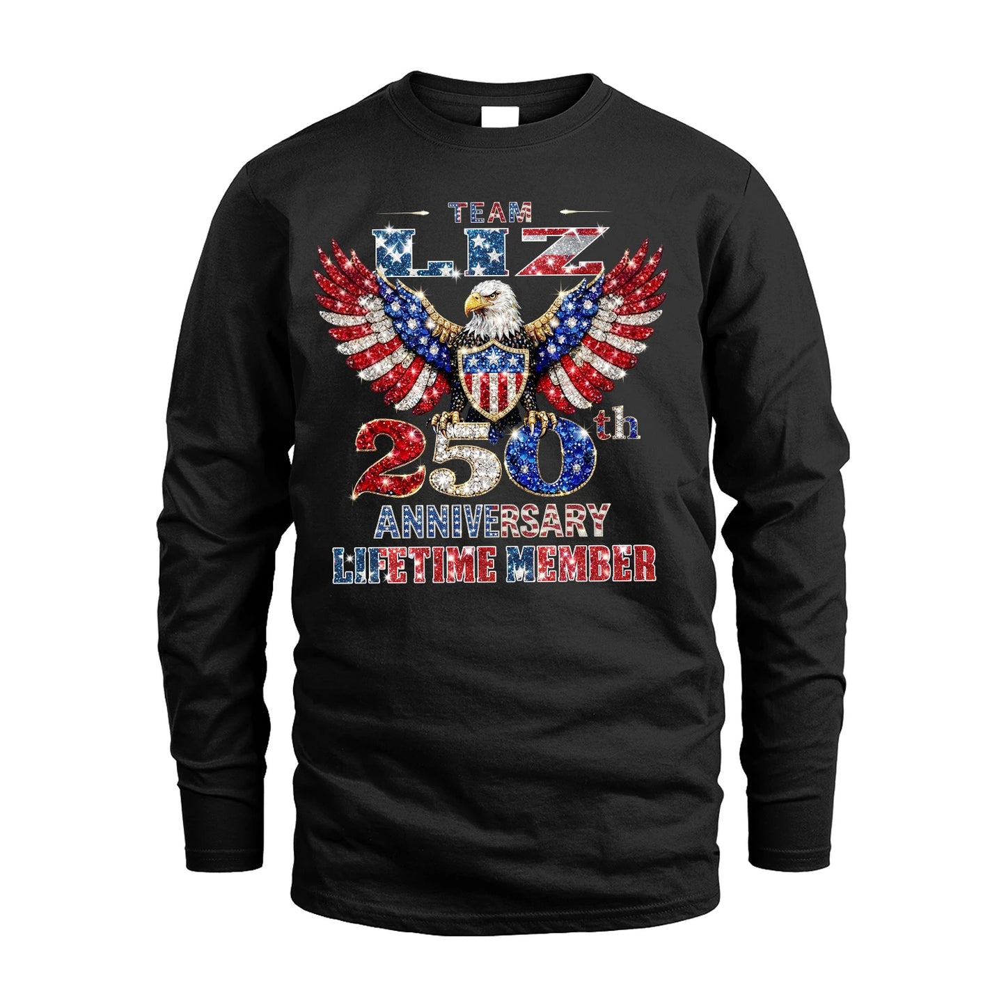 LISA 13K1-523 Personalized "Team...Lifetime Member" America 250 Design