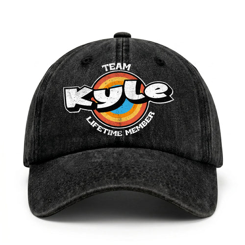Team Your Name Lifetime Member Logo Cap KYLE 13K1 C66PF