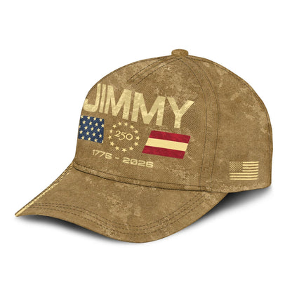 JIMMY 13K1-C14PF 250th Anniversary Patriotic Baseball Cap 1776–2026