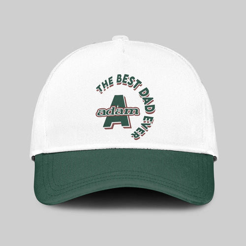 The Best Dad Ever Custom Name Cap ADAM 13K1 C35PF