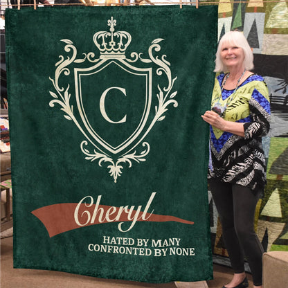 Hated by Many Confronted by None Old Money Blanket CHERYL 13K1 BK19