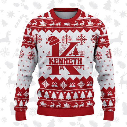 KENNETH Personalized Christmas Pajama Set - Holiday Gift Outfit 13K1-CR2