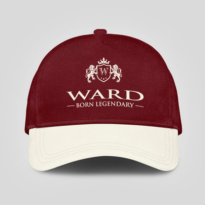 Born Legendary Burgundy And Beige Cap WARD 13K1 C181PF