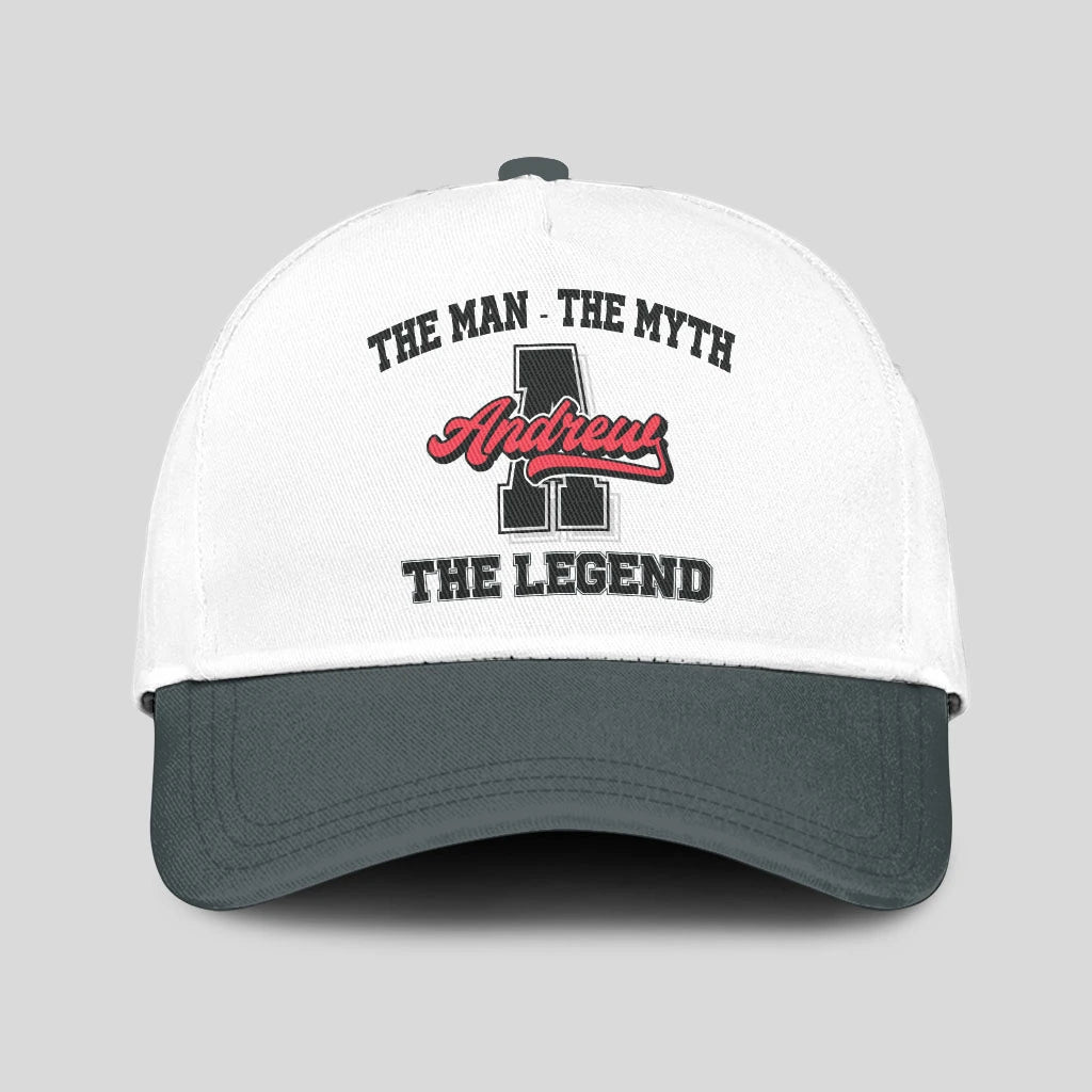 The Man The Myth The Legend Custom Initial Letter And Name Cap ANDREW 13K1 C38PF