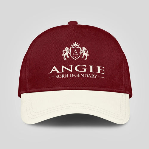 Born Legendary Burgundy And Beige Cap ANGIE 13K1 C181PF
