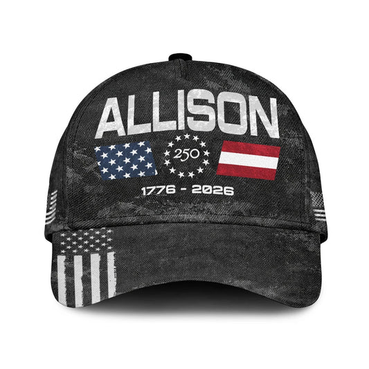 ALLISON 13K1-C13PF 250th Anniversary Patriotic Baseball Cap 1776–2026