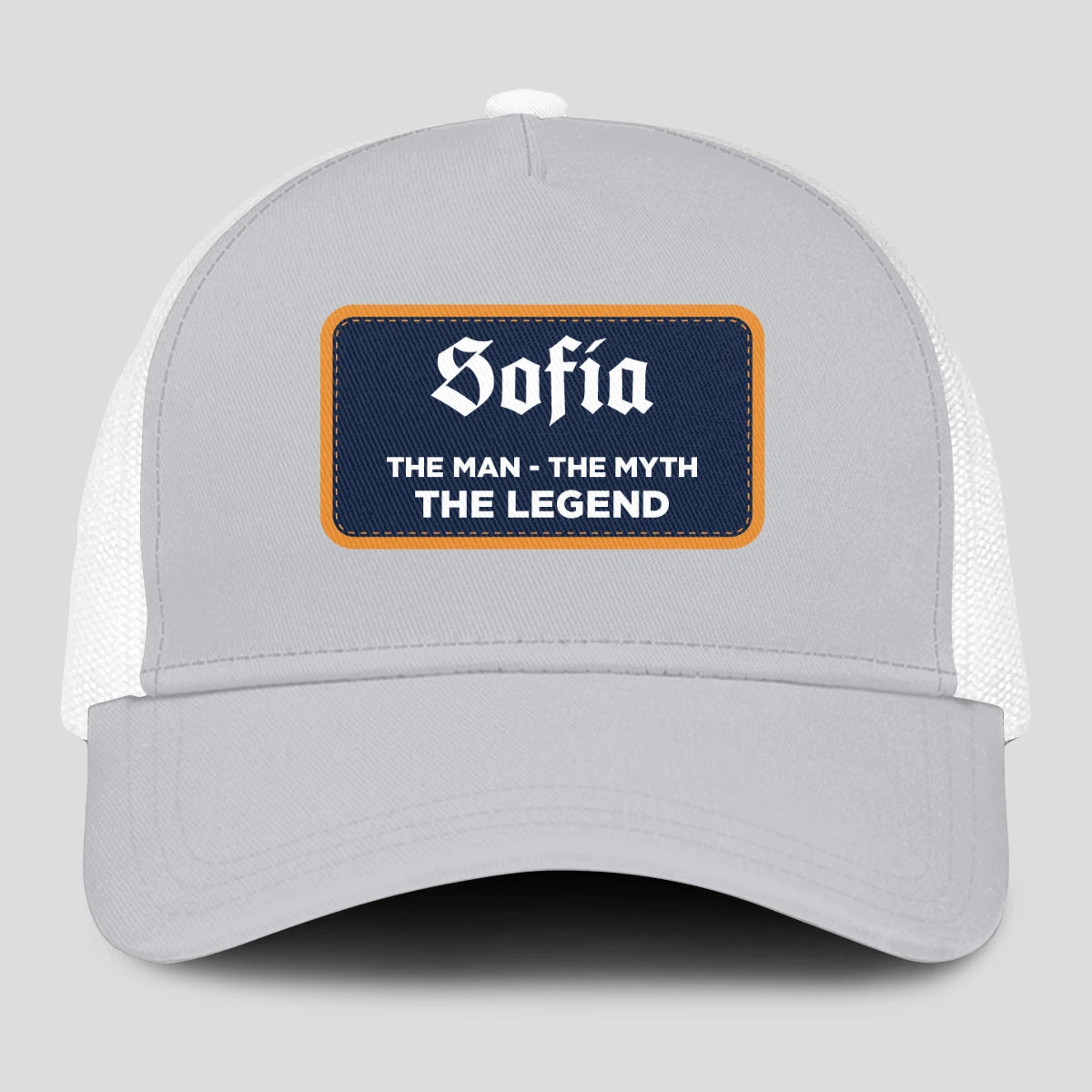 The Man The Myth The Legend Gray Mesh Cap SOFIA 13K1 C204PF
