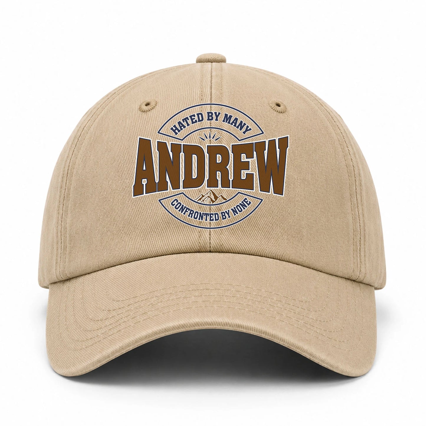 Hated By Many Confronted By None Washed Cap ANDREW 13K1 C36PF