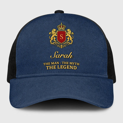 The Man The Myth The Legend Royal Blue Mesh Cap SARAH 13K1 C187PF