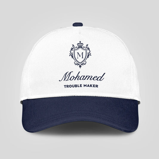 Trouble Maker Funny Blue And White Cap MOHAMED 13K1 C152PF