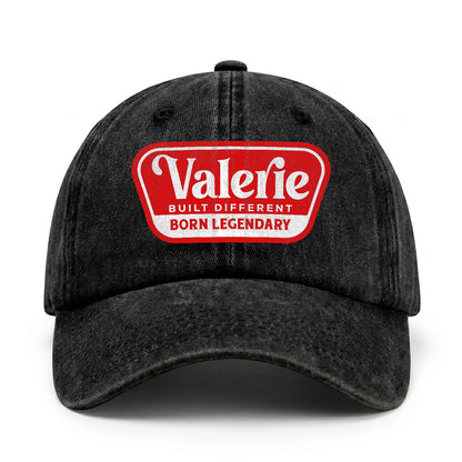 Built Different Born Legendary Red Logo Washed Cap VALERIE 13K1 C63PF