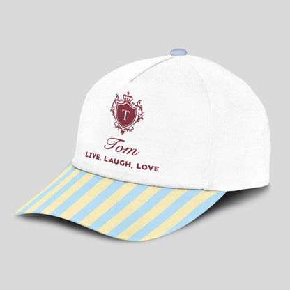 Live Laugh Love Blue And Yellow Luxury Cap TOM 13K1 C121PF