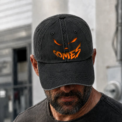 Your Name Jack O' Lantern Halloween Washed Cap GOMES 13K1 C100PF
