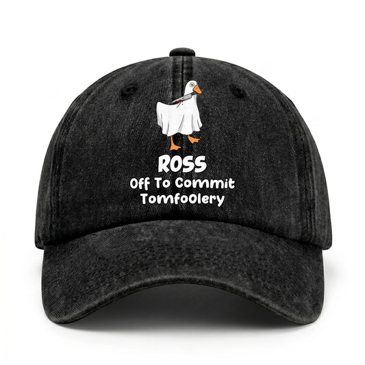 Off To Commit Tomfoolery Funny Goose Washed Cap ROSS 13K1 C131PF