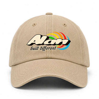 Your Name Built Different Retro Washed Cap ALAN 13K1 C55PF