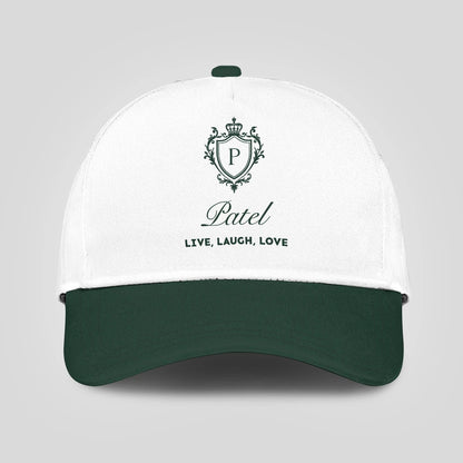 Live Laugh Love Elegant Blue And White Cap PATEL 13K1 C90PF