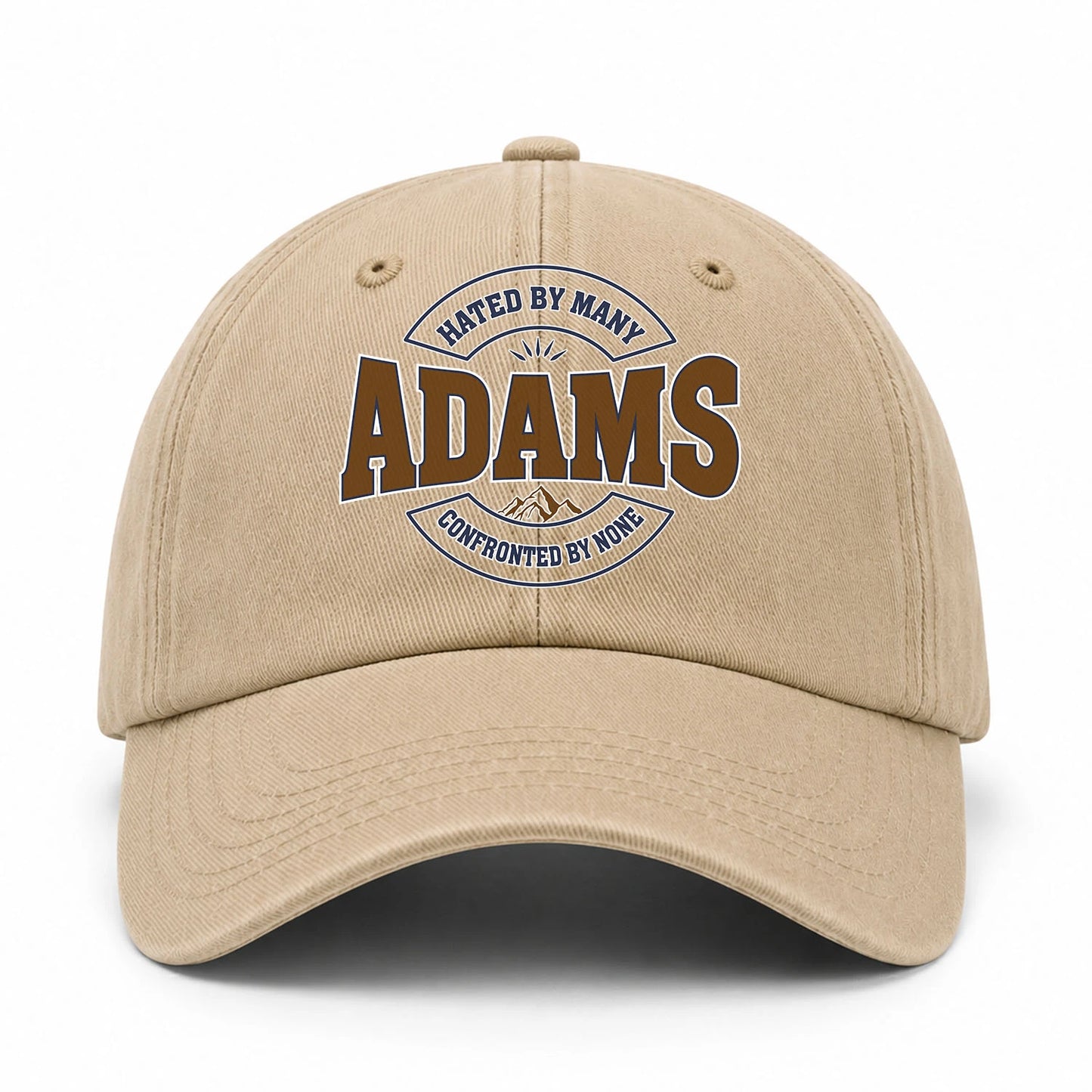 Hated By Many Confronted By None Washed Cap ADAMS 13K1 C36PF