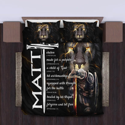 MATT Limited Edition Personalized Bedding Set 13K1-BS1