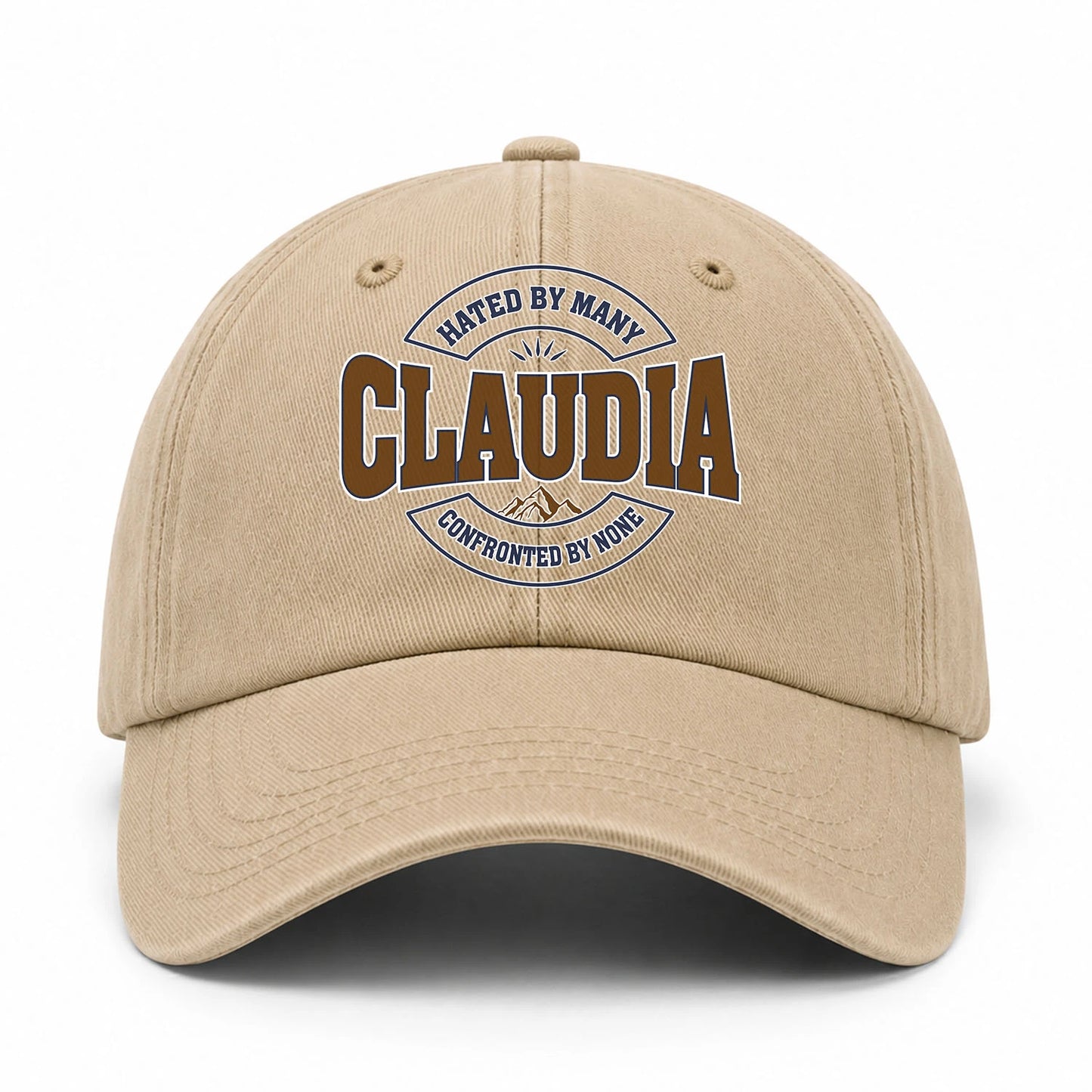 Hated By Many Confronted By None Washed Cap CLAUDIA 13K1 C36PF