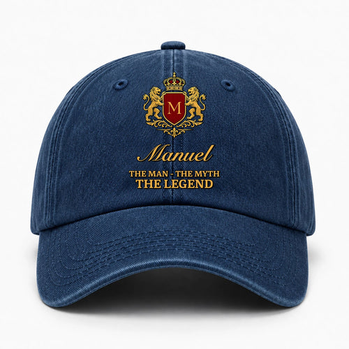 The Man The Myth The Legend Royal Blue Cap MANUEL 13K1 C49PF