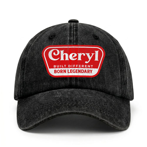 Built Different Born Legendary Red Logo Washed Cap CHERYL 13K1 C63PF