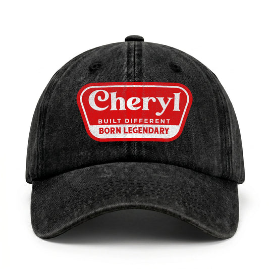 Built Different Born Legendary Red Logo Washed Cap CHERYL 13K1 C63PF