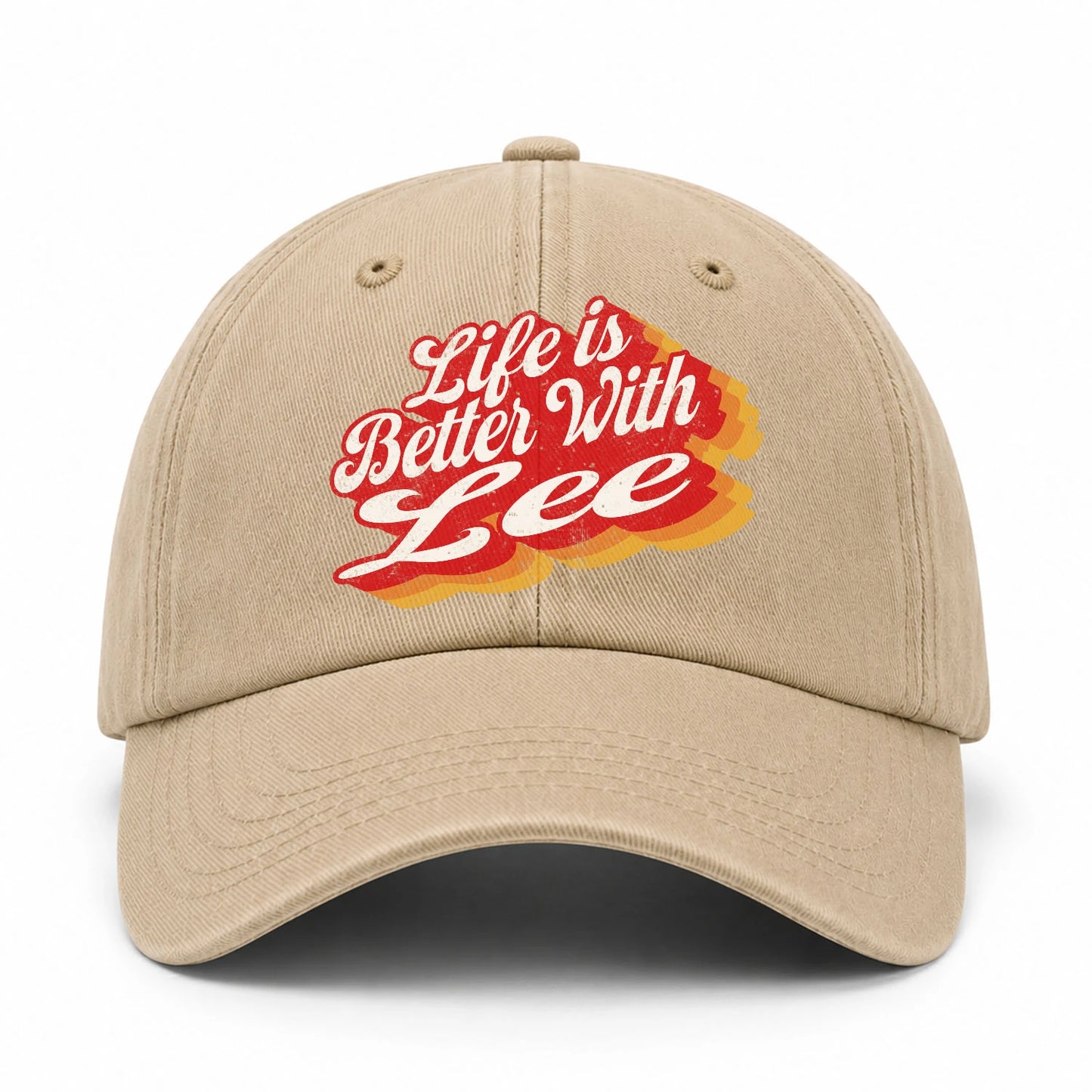 Life Is Better With Your Name Vintage Washed Cap LEE 13K1 C67PF