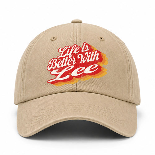 Life Is Better With Your Name Vintage Washed Cap LEE 13K1 C67PF