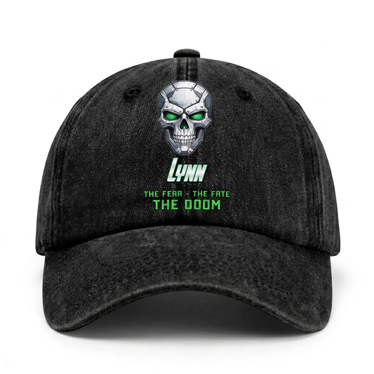 The Fear The Fate The Doom Skull Washed Cap LYNN 13K1 C99PF