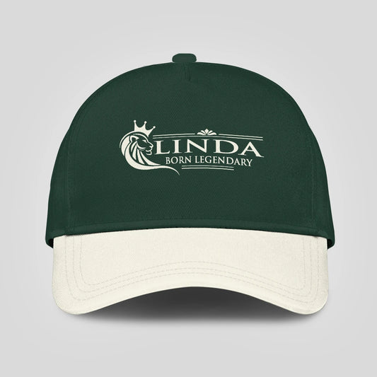 Born Legendary Lion Logo Sage Green And Beige Cap LINDA 13K1 C182PF