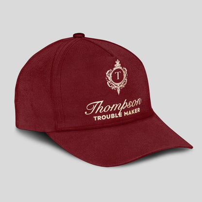 Trouble Maker Funny Royal Burgundy Cap THOMPSON 13K1 C158PF
