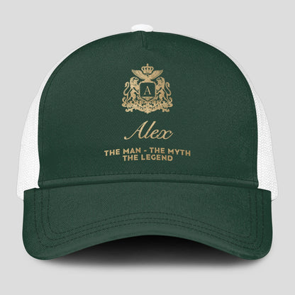 The Man The Myth The Legend Sage Green Mesh Cap ALEX 13K1 C192PF