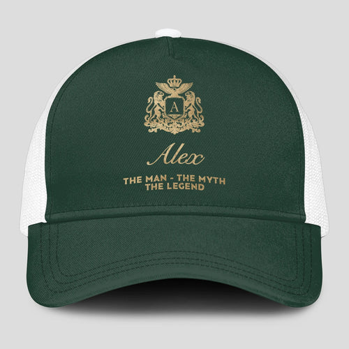 The Man The Myth The Legend Sage Green Mesh Cap ALEX 13K1 C192PF