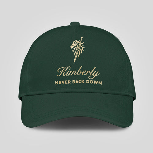 Never Back Down Lion And Sword Sage Green Cap KIMBERLY 13K1 C178PF