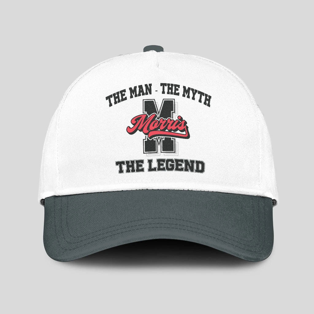 The Man The Myth The Legend Custom Initial Letter And Name Cap MORRIS 13K1 C38PF