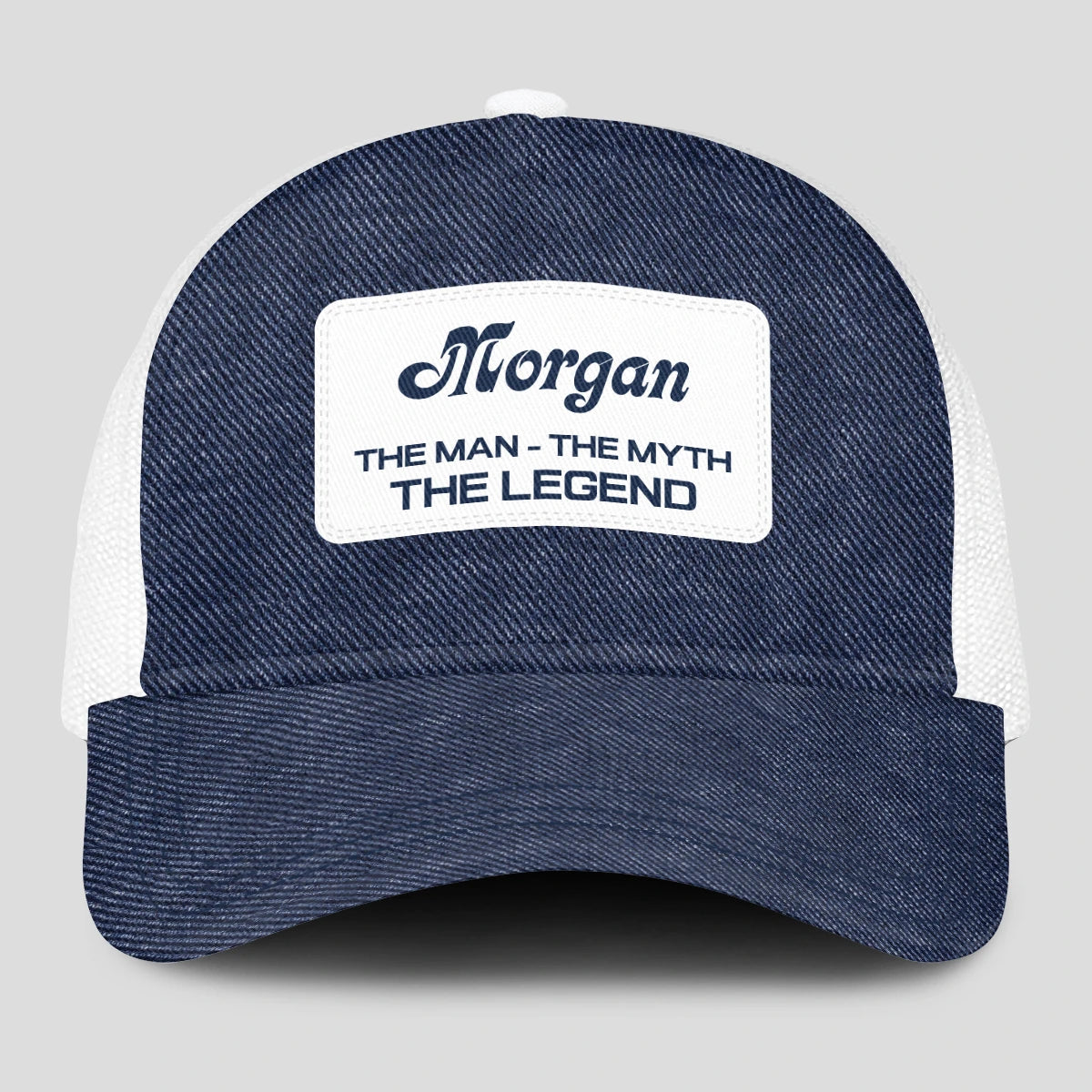 The Man The Myth The Legend Blue Denim Mesh Cap MORGAN 13K1 C194PF