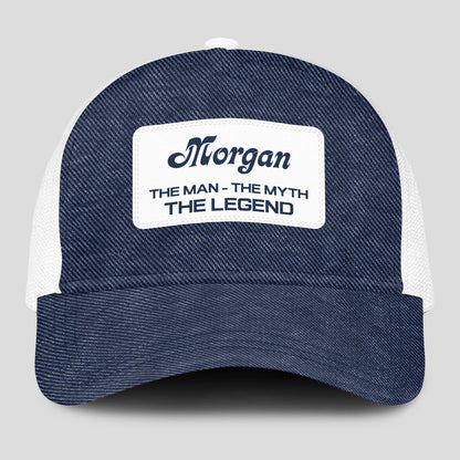 The Man The Myth The Legend Blue Denim Mesh Cap MORGAN 13K1 C194PF