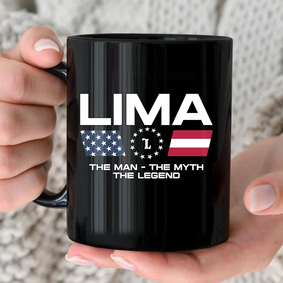 The Man The Myth The Legend Us Flag Mug LIMA 13K1 MG23