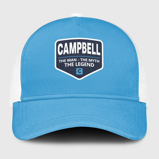The Man The Myth The Legend Light Blue Mesh Cap CAMPBELL 13K1 C190PF