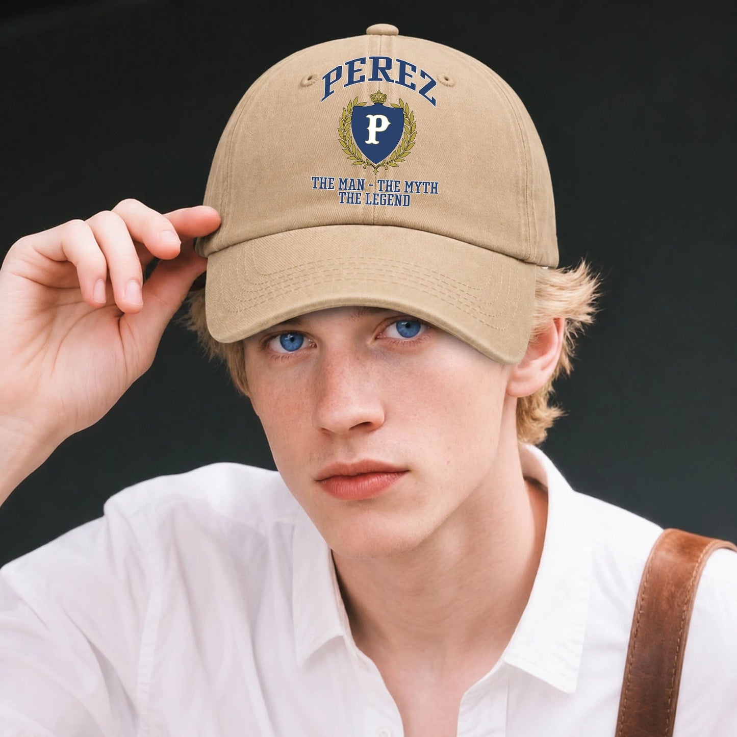 The Man The Myth The Legend Luxury Logo Cap PEREZ 13K1 C34PF