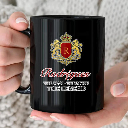 The Man The Myth The Legend Gold Royal Logo Mug RODRIGUES 13K1 MG03