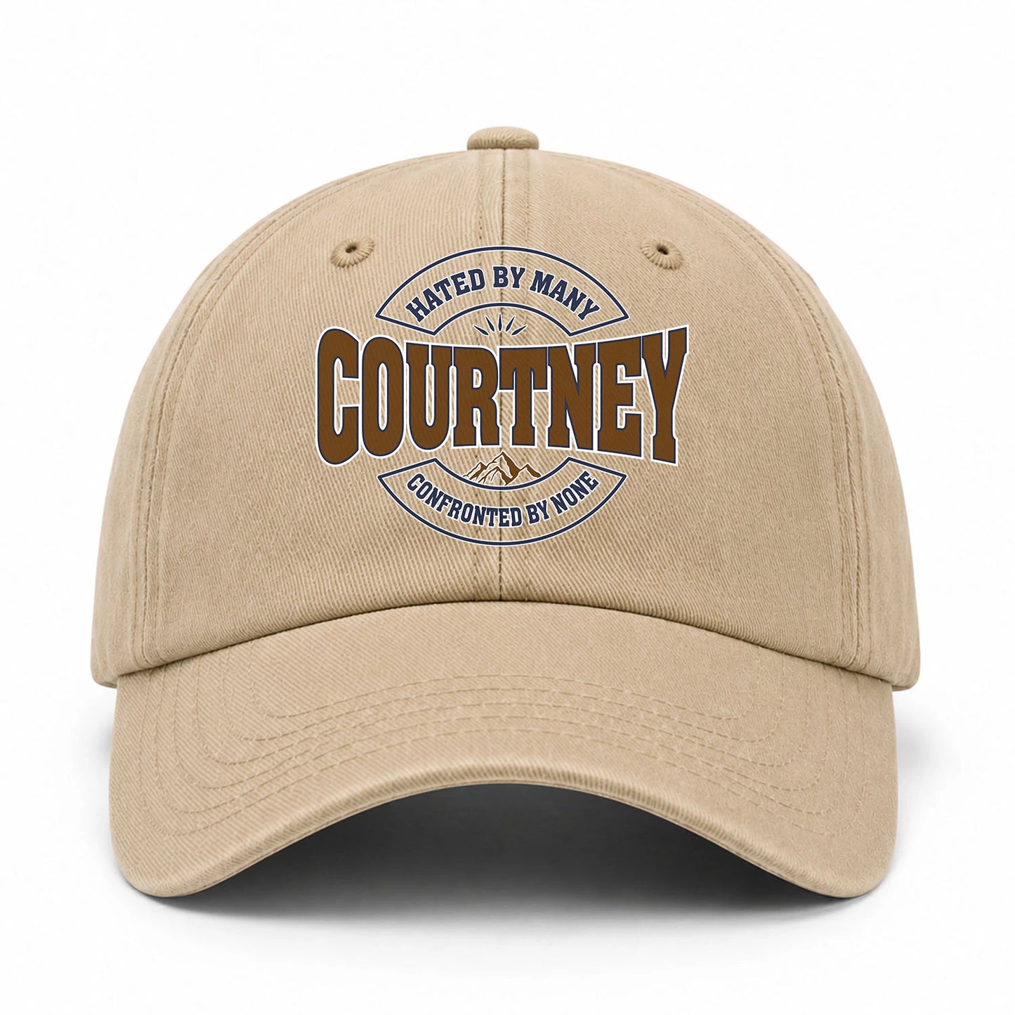 Hated By Many Confronted By None Washed Cap COURTNEY 13K1 C36PF