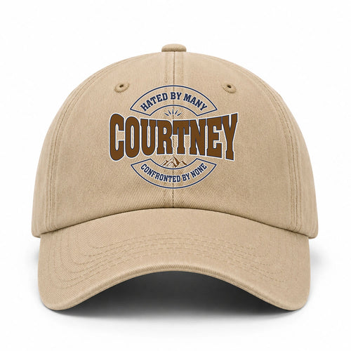 Hated By Many Confronted By None Washed Cap COURTNEY 13K1 C36PF