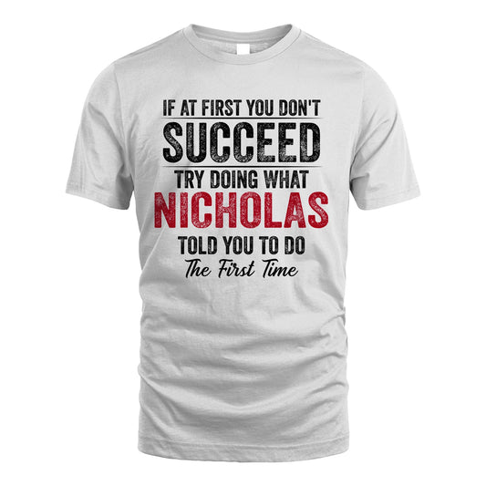 NICHOLAS 13K1-357 If At First You Don't Succeed...