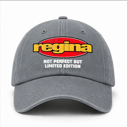 Your Name Not Perfect But Limited Edition Red Logo Washed Cap REGINA 13K1 C84PF