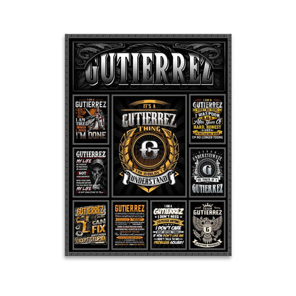 GUTIERREZ Personalized Sponge Floor Mat – Custom Printed Home Decor 13K1-AR2