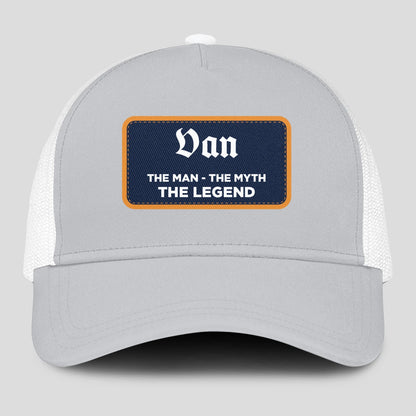 The Man The Myth The Legend Gray Mesh Cap VAN 13K1 C204PF