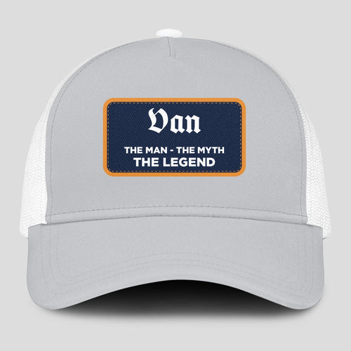The Man The Myth The Legend Gray Mesh Cap VAN 13K1 C204PF